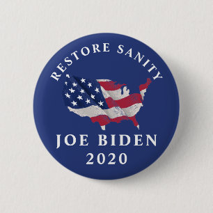 Återställ Sanity Joe Biden 2020 Knapp