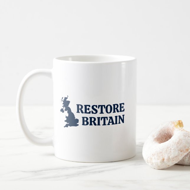 Återställ Storbritannien Kaffemugg (Med munk)