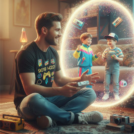 återställ Vintage 90s KID nostalgia-grafik T Shirt