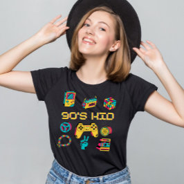 återställ Vintage 90s KID nostalgia-grafik T Shirt
