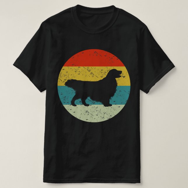 återställ vintagens gyllene hämtning t shirt (Design framsida)