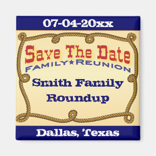 Återställ western spara datumet magnet