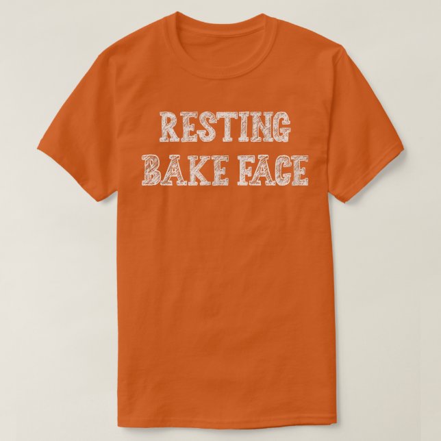 Återställa bake Ansikte Baking Baker Humor-grafik T Shirt (Design framsida)