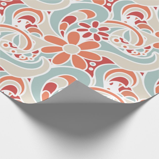 Återställa Blommigt Papper radbrytning Presentpapper (Hörn)