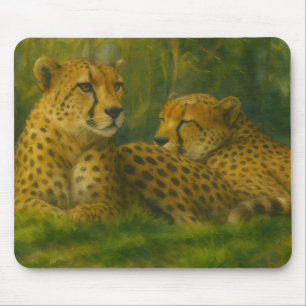 Återställa Cheetah Duo i skogsinställning Musmatta