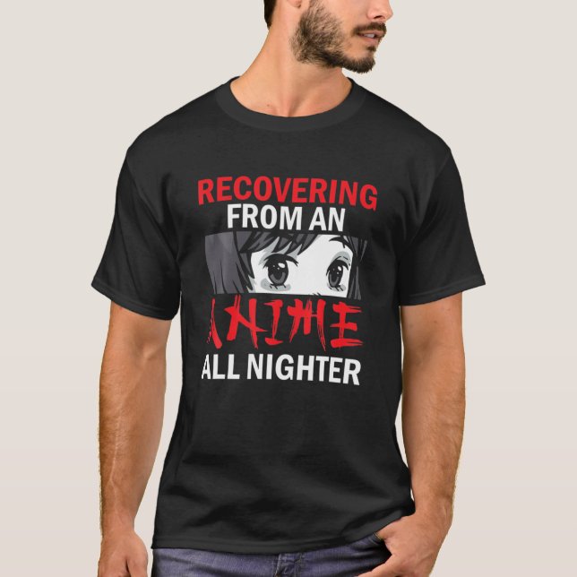 Återställa från ett djur hela natten från Kawaii T Shirt (Framsida)