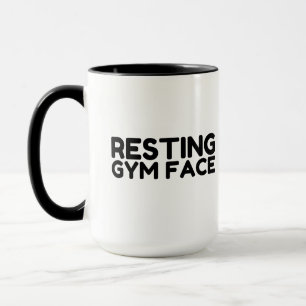Återställa gym Ansikte Mugg