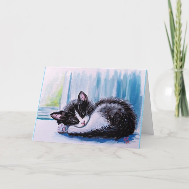 Återställa Kitten Greeting-kort Kort (Framsida)