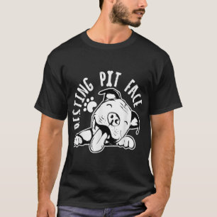 Återställa Pit Ansikte Rolig hund Pitbull-nod T Shirt