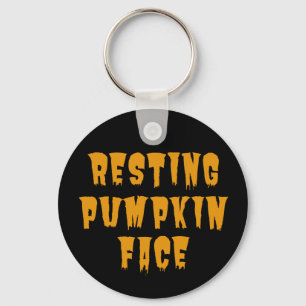 Återställa Pumpkin Ansikte - Funny Halloween 2022 Nyckelring