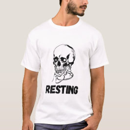 Återställa Skullfunn gotik Skeleton T Shirt