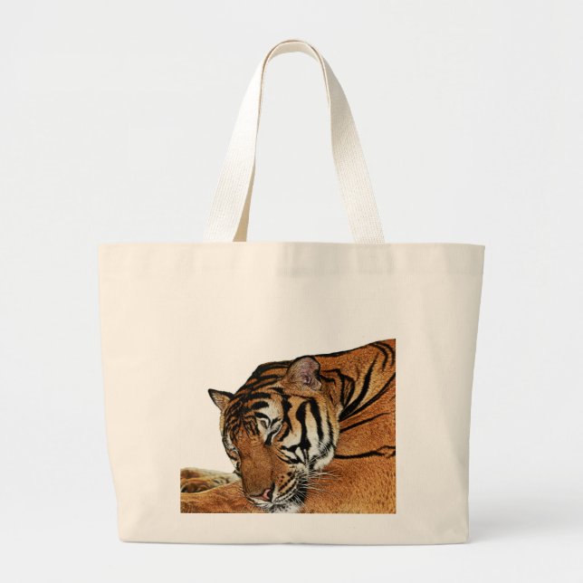 Återställa tiger jumbo tygkasse (Framsidan)