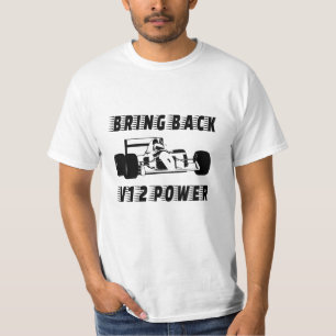 Återställa V12-strömmen till Tävling-bilens Si T Shirt