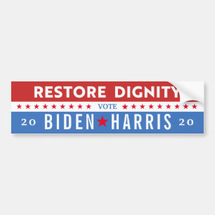 ÅTERSTÄLLA VÄRDIGHETSOmröstning FÖR JOE BIDEN 2020 Bildekal