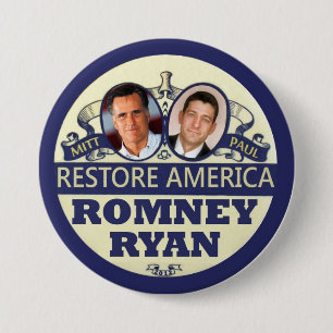 Återställande Amerika: Romney & Ryan Knapp