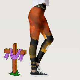 Återställande av Jesus Kristus Påsk Leggings