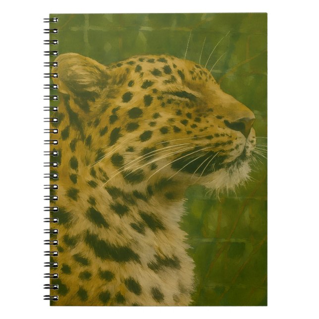 Återställande av leopard vid stabilisering anteckningsbok (Framsidan)