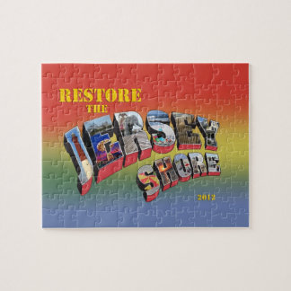 Återställande det Jersey kustpussel och tinen Pussel