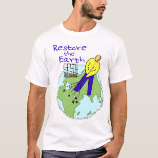 Återställande jordtshirten tee shirt