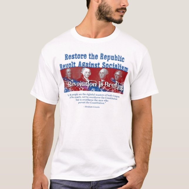 Återställande republiken tee shirt (Framsida)