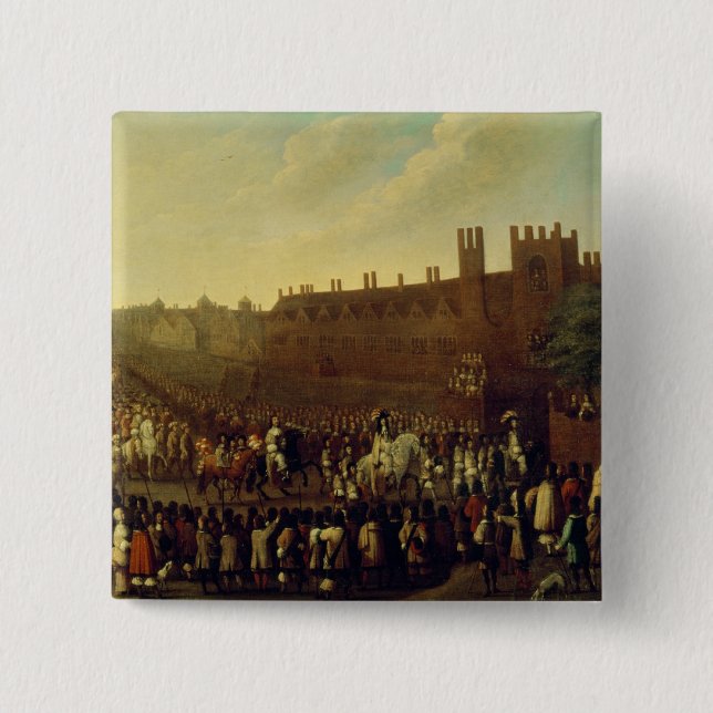 Återställandet av Charles II på Whitehall Knapp (Framsida)