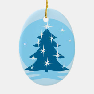 Återställbara Dekorationer för Ornament Snö Träd