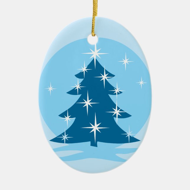 Återställbara Dekorationer för Ornament Snö Träd (Framsidan)