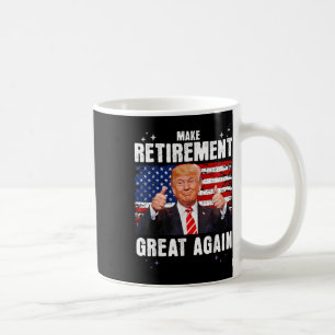 Återställd 2025 Pension 2025 Retiring 2025 Trump Kaffemugg