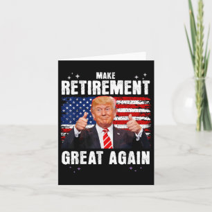 Återställd 2025 Pension 2025 Retiring 2025 Trump Kort