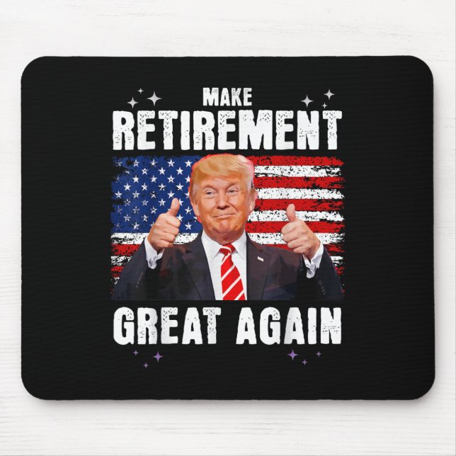 Återställd 2025 Pension 2025 Retiring 2025 Trump Musmatta (Framsidan)