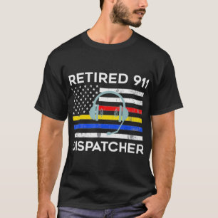 Återställd 911 Dispatcher-Flagga T Shirt