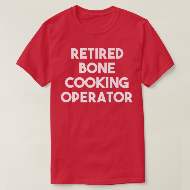 Återställd Bone-kookationsoperatör T Shirt (Design framsida)