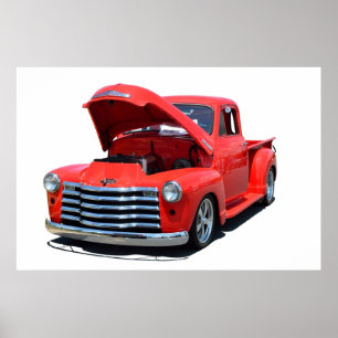 Återställd Chevrolet pickup lastbil Poster