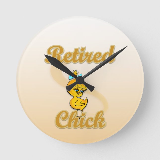Återställd Chick Rund Klocka (Framsida)