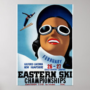Återställd New Hampshire vintage resoraffisch Poster