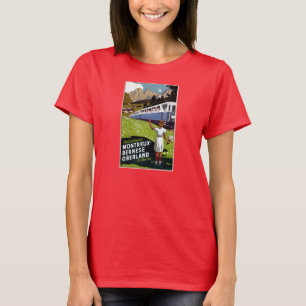 Återställd Schweitz vintage resoraffisch Tee Shirt