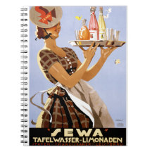 Återställd Sewa tysk vintage affisch