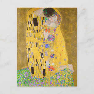 Återställde Gustav Klimt Art nouveau i Kiss Vykort