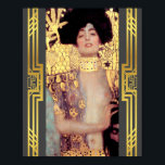 Återställde Klimt Judith Holofernes Art nouveau De Poster<br><div class="desc">Historiens underbarare målningar,  digitalt återställda,  ljusare och färgade om i dag. Judith och Holofernes (även känd som Judith I) är en oljemålning av Gustav Klimt som skapades 1901 och skildrar den bibliska karaktären hos Judith som innehar den avlidne Holofernes chef. Den vackra art nouveau-målningen är ett av Klimts mästerverk.</div>