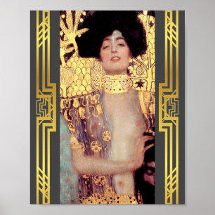 Återställde Klimt Judith Holofernes Art nouveau De Poster