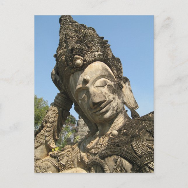 Återställer Buddha ... Nong Khai, Isan, Thailand Vykort (Framsida)