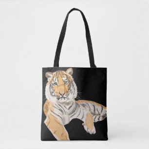 Återställer tiger tygkasse