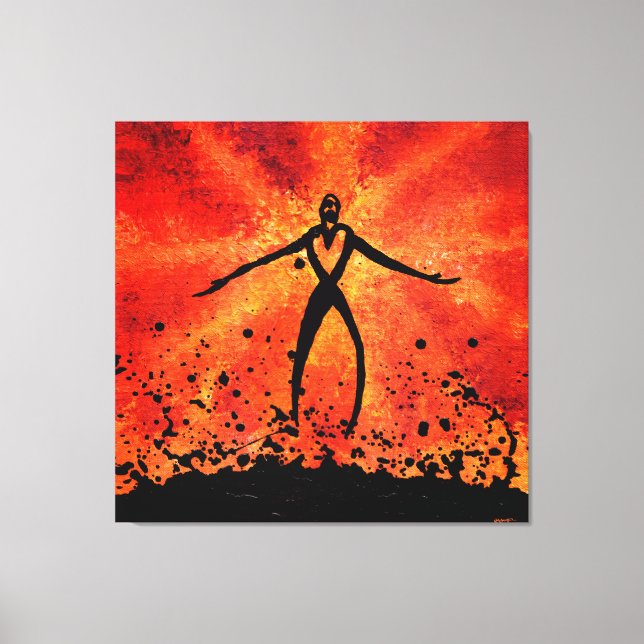 Återställning (arbetsyta med omslagna rader) canvastryck (Framsida)