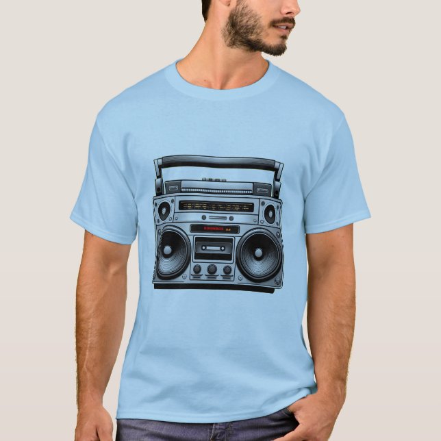 Återställning av boombox t shirt (Framsida)