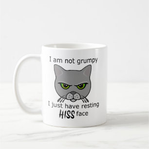 Återställning av Hiss Ansikte Grått Cat - Förmåns Kaffemugg