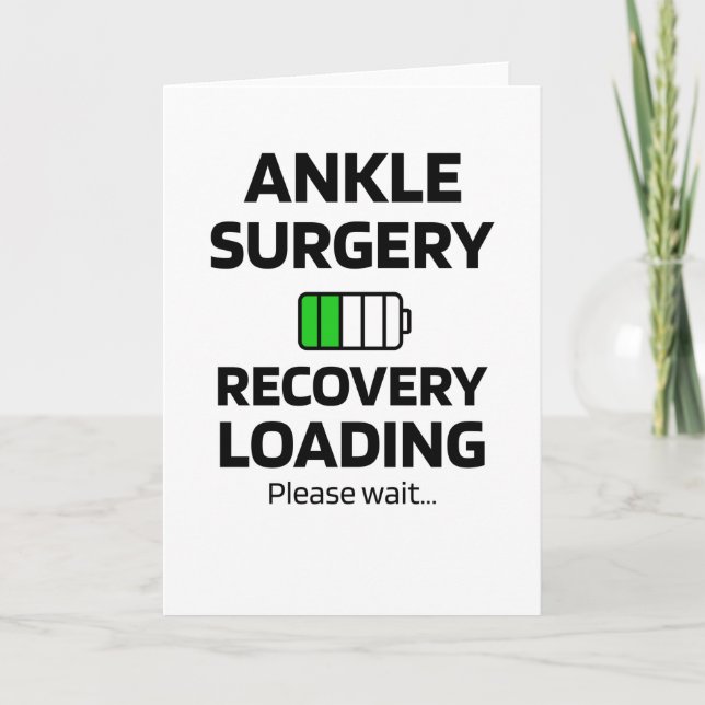 Återställning av kirurgi för Ankle Surgery | Ankle Kort (Framsida)