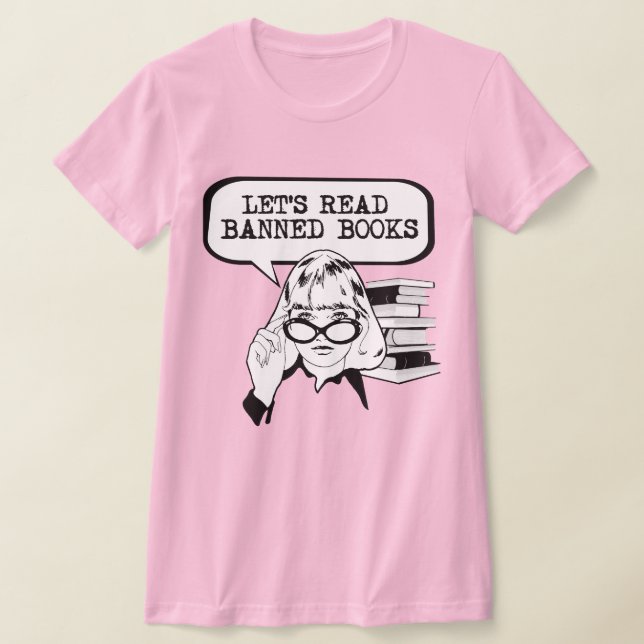 Återställning av låt oss läsförbud för Bokar T Shirt (Laydown)