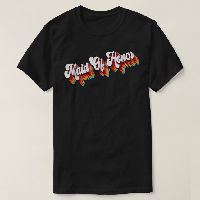 Återställning av maid of honor-jobbbedömning t shirt (Design framsida)