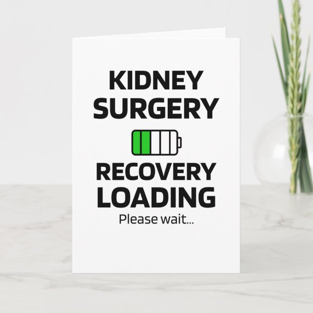 Återställning av njurkirurgi | Kidney Transplant G Kort (Framsida)