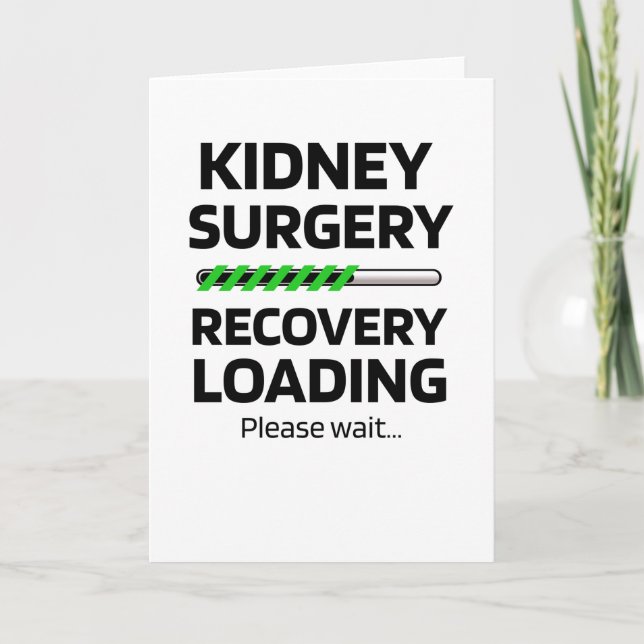 Återställning av njurkirurgi | Kidney Transplant G Kort (Framsida)